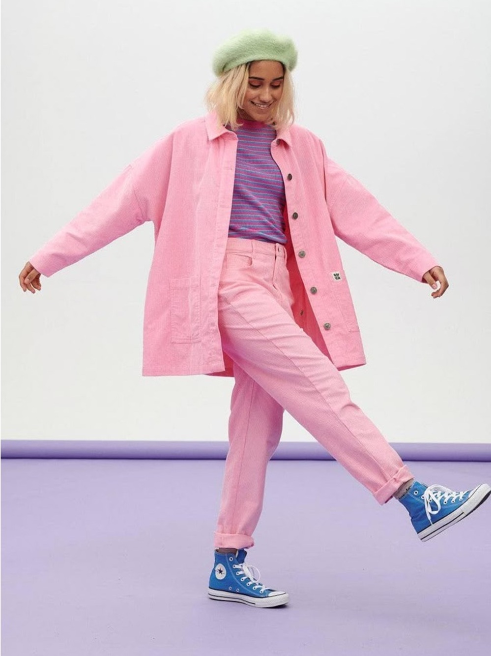 Luck & Yak Pink Corduroy Pants